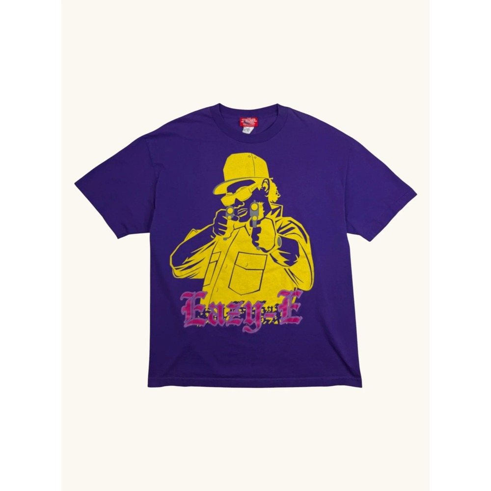 Ruthless Records Eazy-E 20th Anniversary Purple Graphic T-Shirt Mens XL NWA Rap